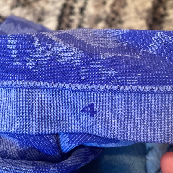 Lululemon Run Swiftly Tech Racerback Heathered Sapphire Blue Tank - Picture 4 of 4